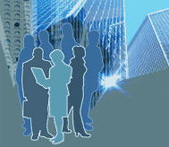 Illustration of businesspeople