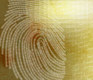 Abstract photo of a fingerprint