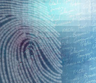 Abstract photo of a fingerprint